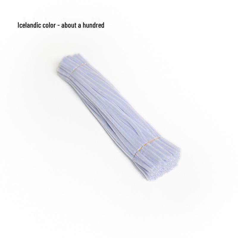 Dense Chenille Stems: Plush DIY Craft Strips for Children's Educational and Creative Handmade Projects