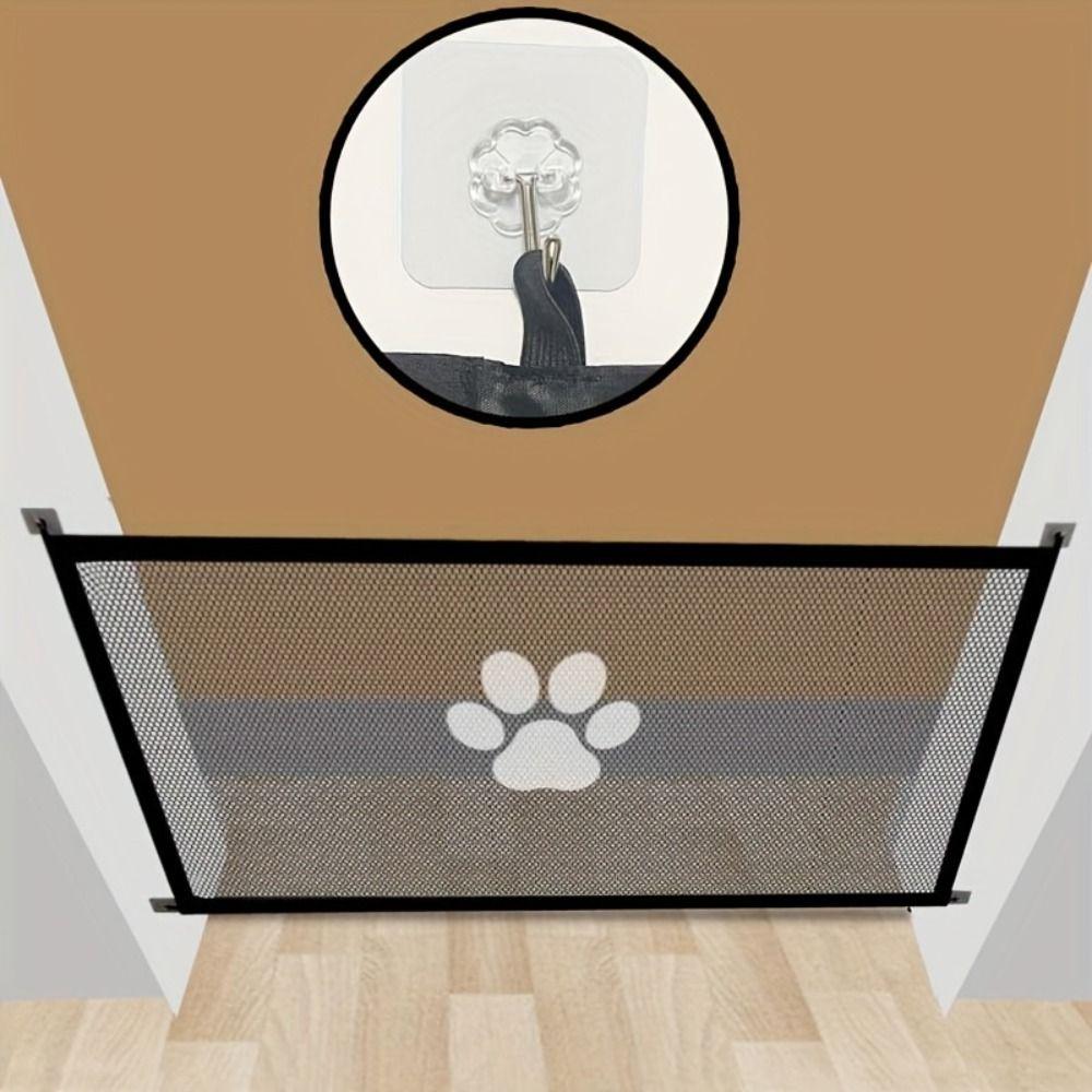 Breathable Dog Fence Isolation Gate Mesh Portable Pet Isolated Network  Pet Isolated Mesh Barrier