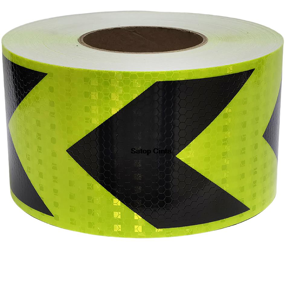 Arrow DIY 10cm*1m Reflective Adhesive Tapes Outdoor Waterproof Hazard Conspicuity Safety Warning Reflector Sticker For Car Truck
