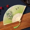 Chinese Style Bamboo Fan Swallow Handheld Fan Vintage Tassel Folding Fan  Birthday Party