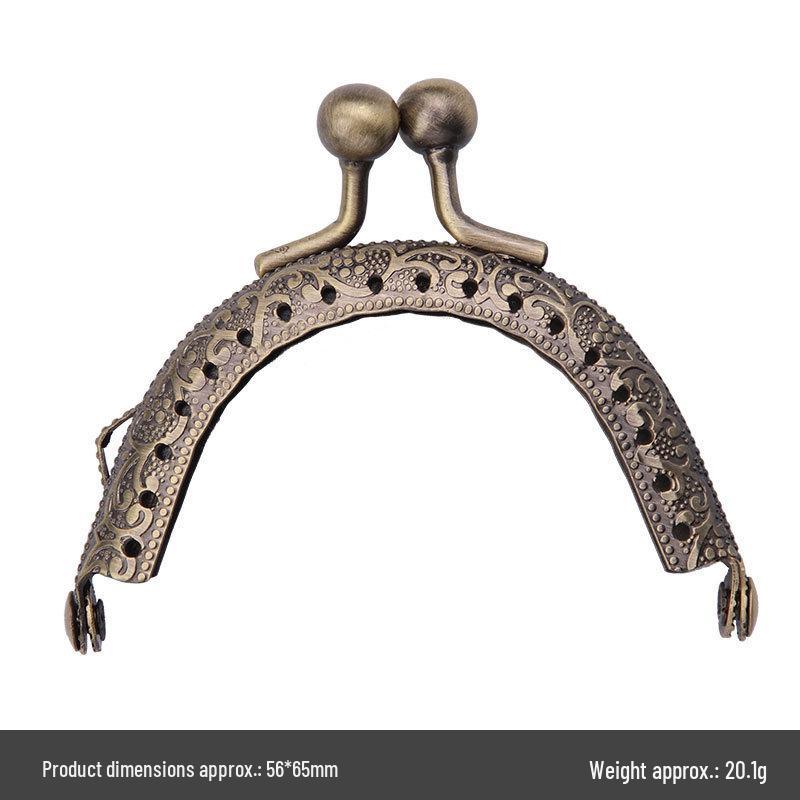 Retro Handmade Coin Purse Clasp Clips - DIY Material Kit for Crafting Bags