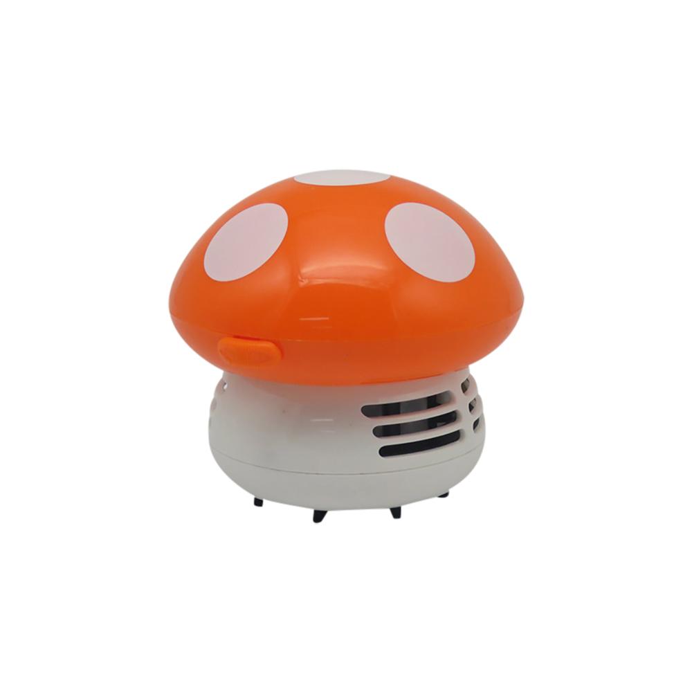 Mini Handheld Cartoon Mushroom Vacuum Cleaner Desktop Decor Biscuit Crumbs Hair Cleaner Gift New