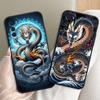 Fashion Dragon Illustration Phone Case For Motorola G85 Edge 50 G24 G35 G14 G04 40 G72 G34 G G54 G13 G32 5G Black