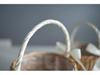Handmade Bamboo Rattan Flower Basket - Willow Woven for Fresh/Dry Arrangements, Flower Girl Souvenir, or Storage.