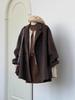 Women's Trendy Maillard Woolen Coat, 2025 Winter Collection - Cotton-Padded, Mid-Length, Petite Size