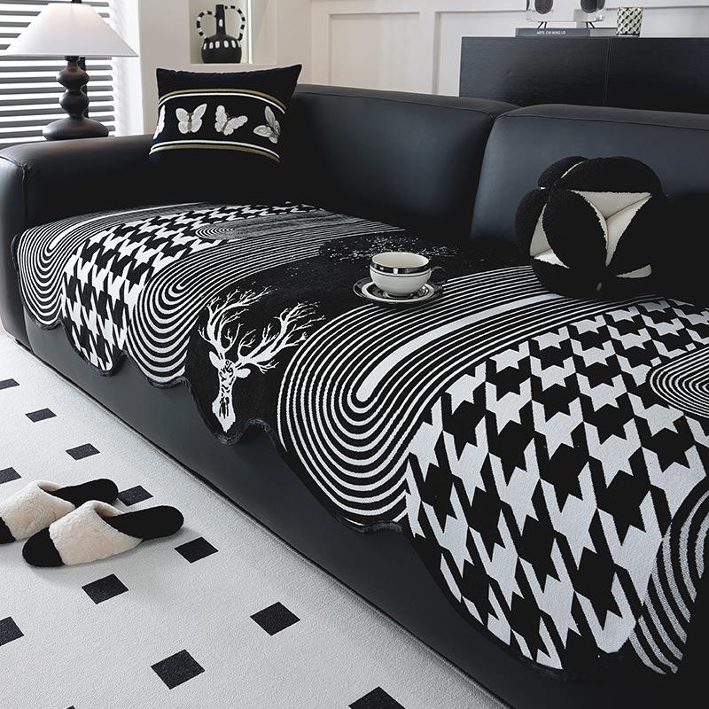 Special-Shaped Sofa Cushion Universal In All Seasons  New Sofa Seat Cushion Non-Slip Straight Row Light Luxury High-End Cover Cloth Towel