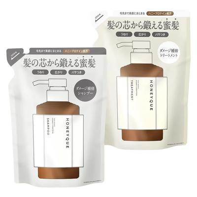 Honeyque Deep Repair Shampoo & Treatment Set Moisture Care Refill Set 400ml + 400ml