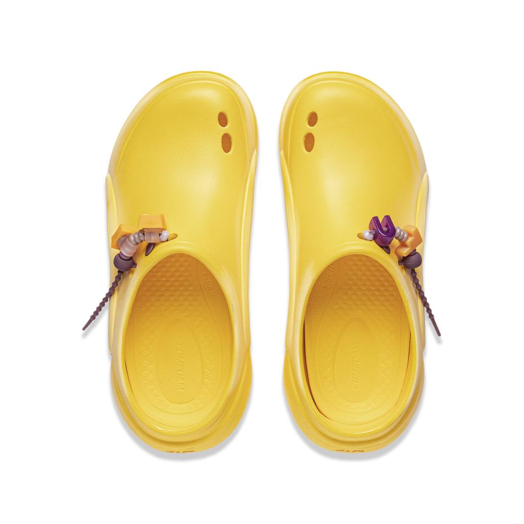 YINGXIONGLIANMENGYONGCHIPAIDUI x Li Ning Soft Clogs Unisex Radiant Yellow AGAV001-7