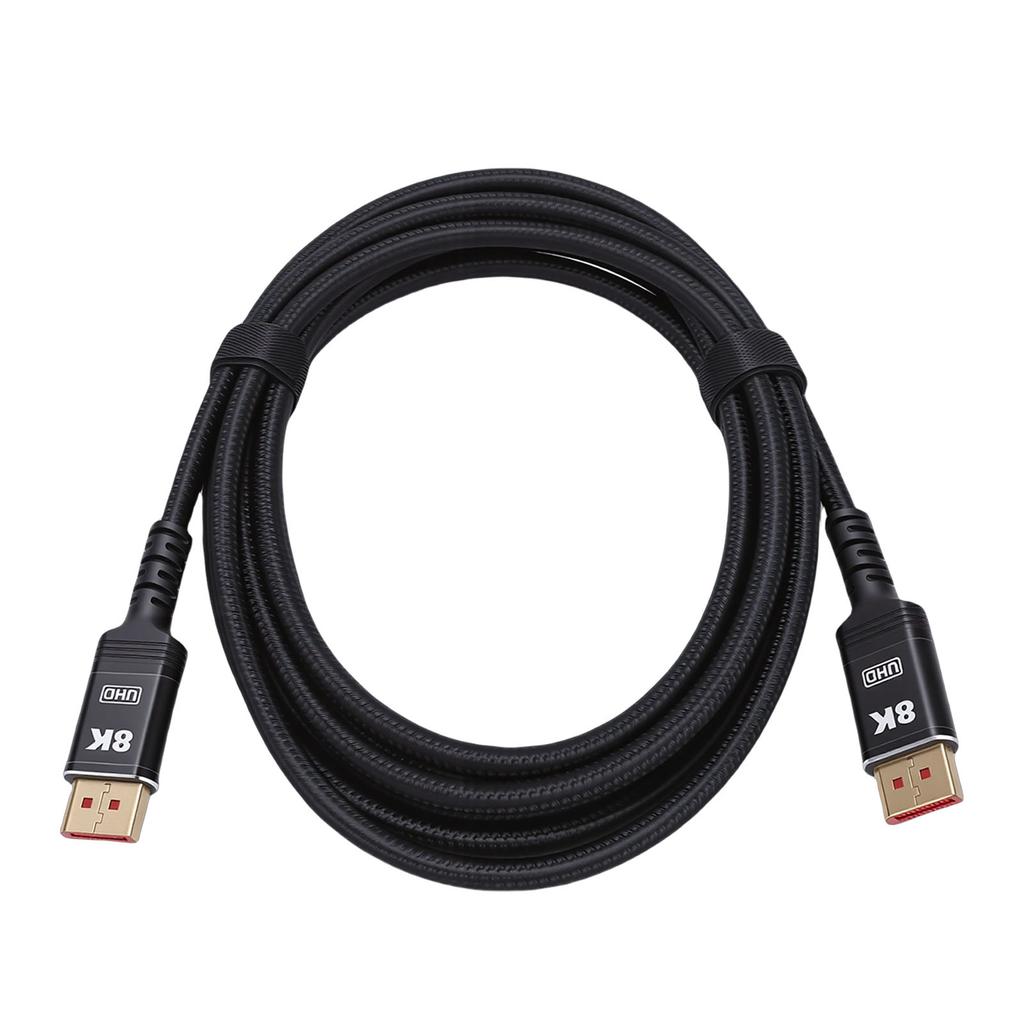 8K@60Hz Display Port To Display Port Cable 3metres Video Cable for Gaming Streaming Monitor PC Graphics Card Display
