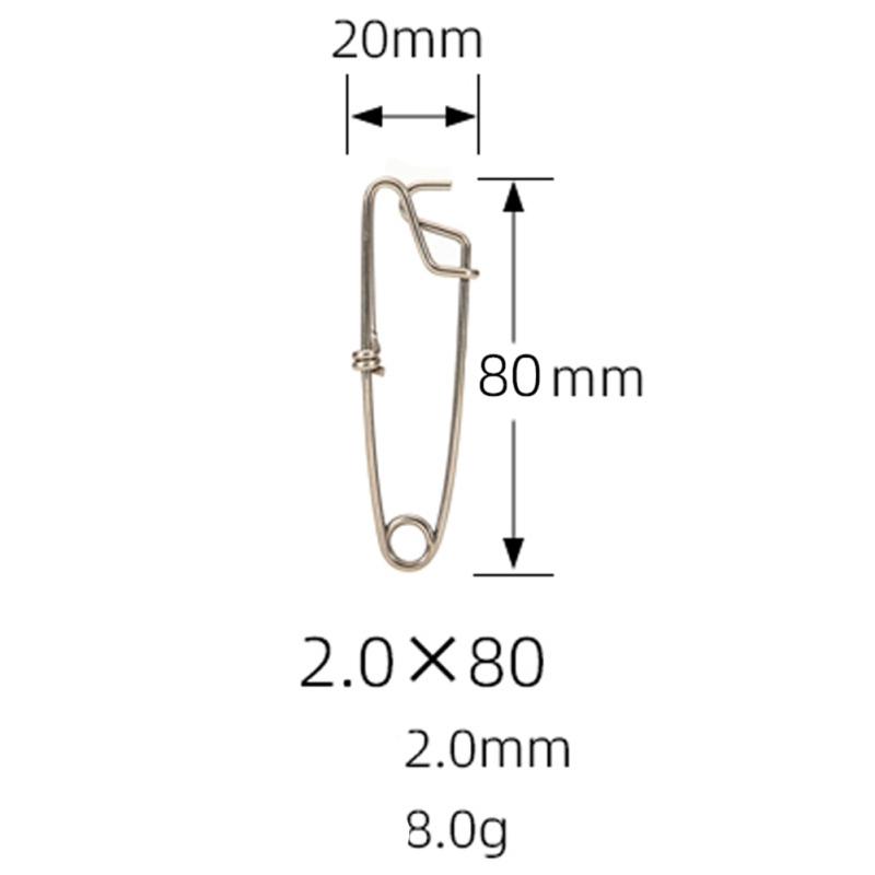 Stainless Steel Fishing  Pins With Open Eyes / Closed Eyes Swivel Connector Long Line Trolling