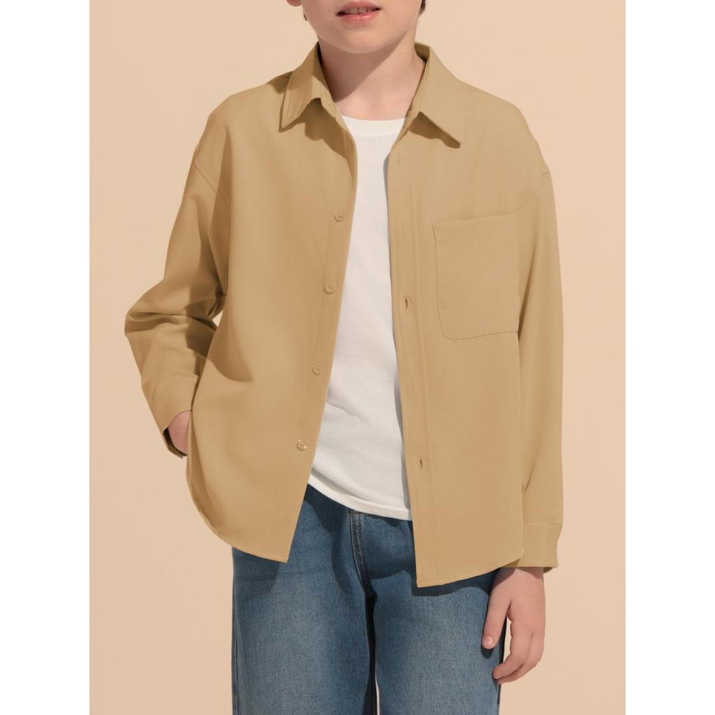 Kinder Langarmshirt Uniform Unterhemd Schuloberteil