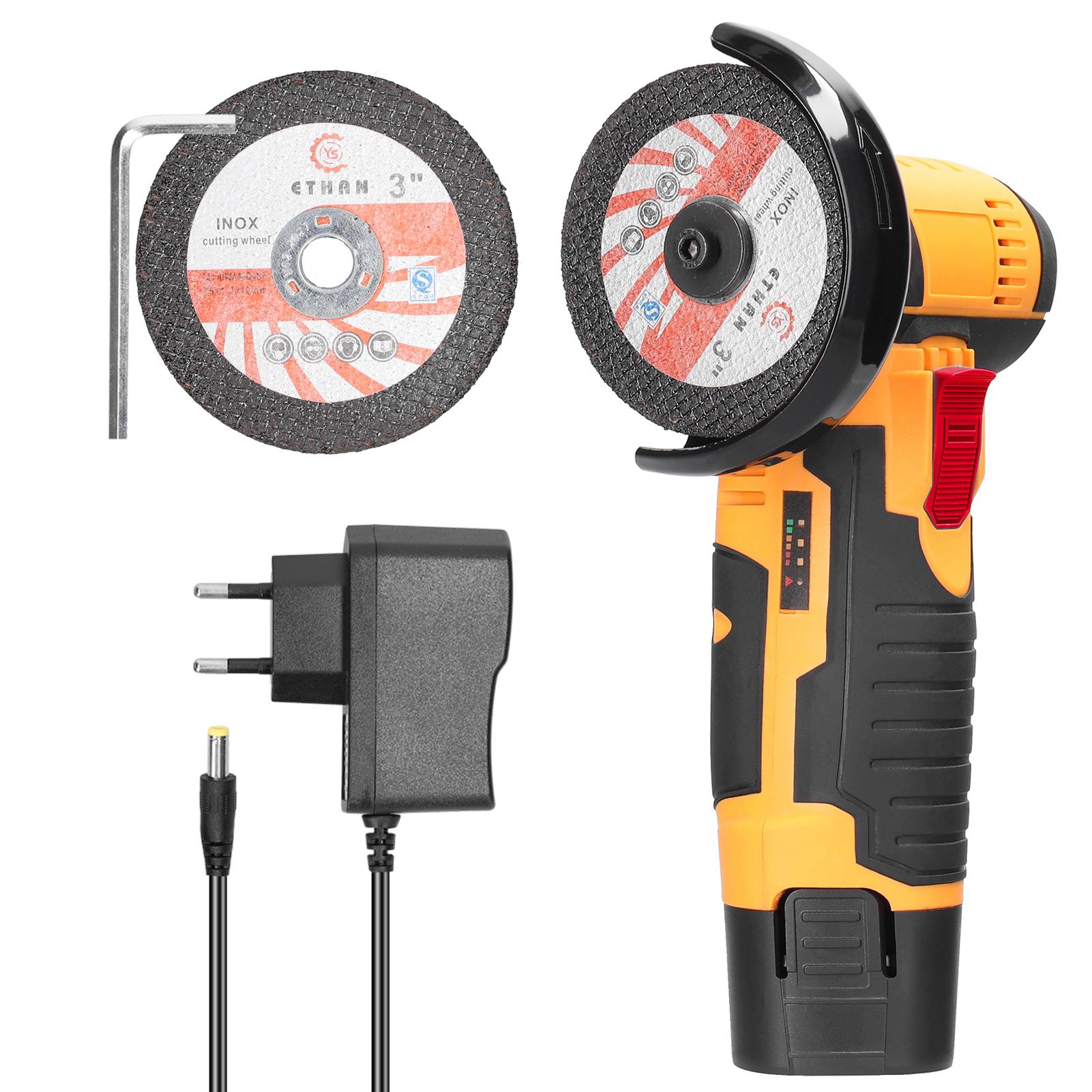 

Электрический шлифовальный инструмент, 19500 об/мин, многофункциональный мини-шлифовальный станок, ручной резак для резки, полировки EU Plug 1pcs battery разноцветный