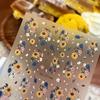 New small fresh ins wind colored sunflower sticker hot-selling Japanese cartoon decoration nail sticker nail sticker