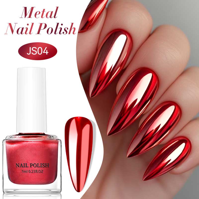 7ML Kovový Gel na Nehty Stříbrný Zlatý Zrcadlový Lak na Nehty Soak Off Gel Lak na Nehty