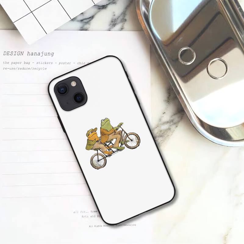 

Чехол для телефона с лягушкой и жабой для iPhone 11 12 Mini 13 14 15 Pro XS Max X Plus SE XR Shell iPhone12PROMAX