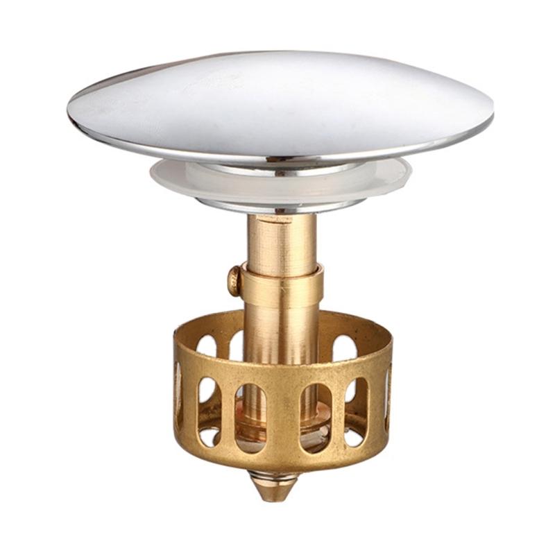 Copper Drain Filter Bounce Cores Sink Drain Plug Sink Basins Drain Basket Sink Stoppers for Bathroom Kitchen
