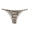 3 Pcs Women's Seamless Panties Leopard Print Fine Strap Imported Large Size Women's Underwear