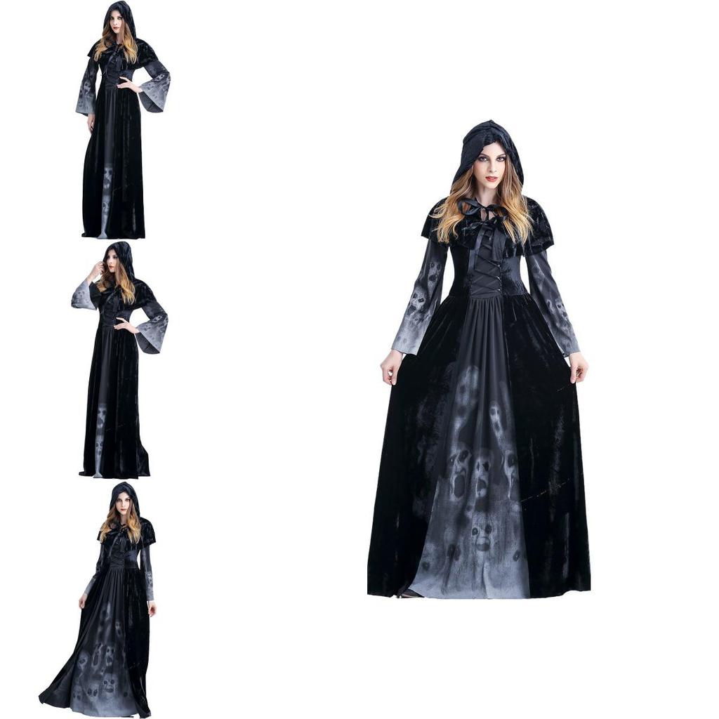 Stunning Gothic Witch Sorceress Costume For Women Featuring Exquisite Corset Style