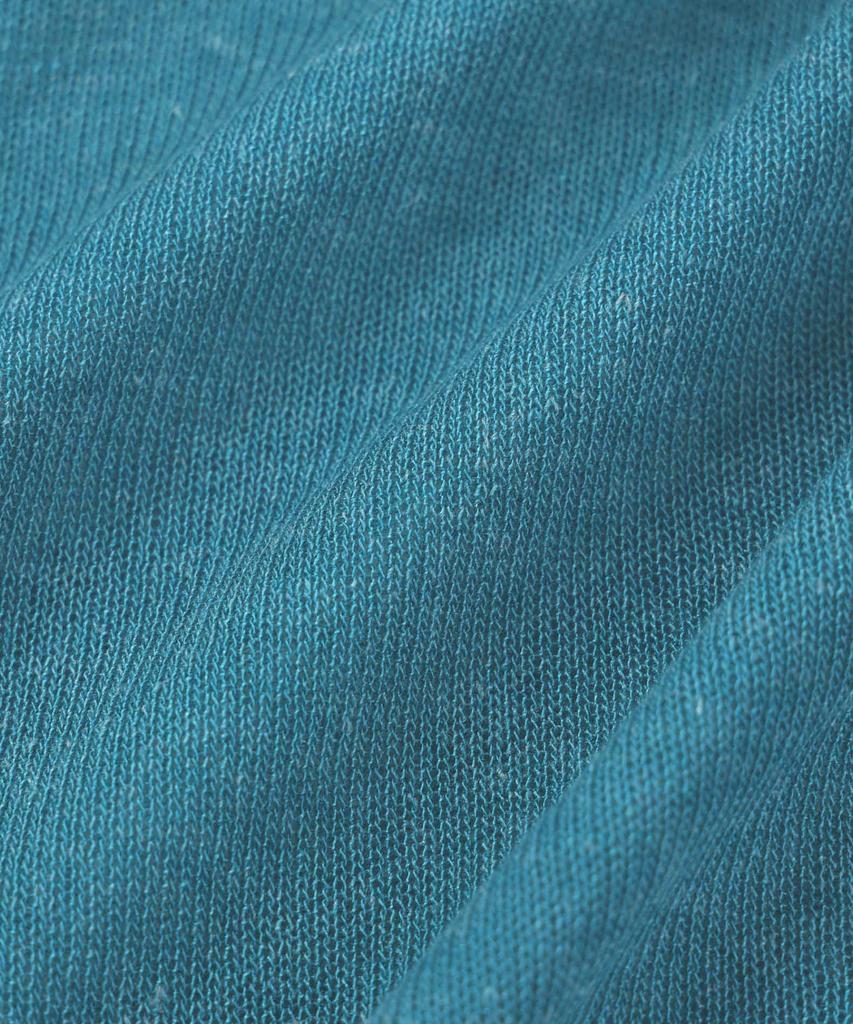 Michiko London Koshino Ruffle Off-Shoulder Cardigan Teal Blue