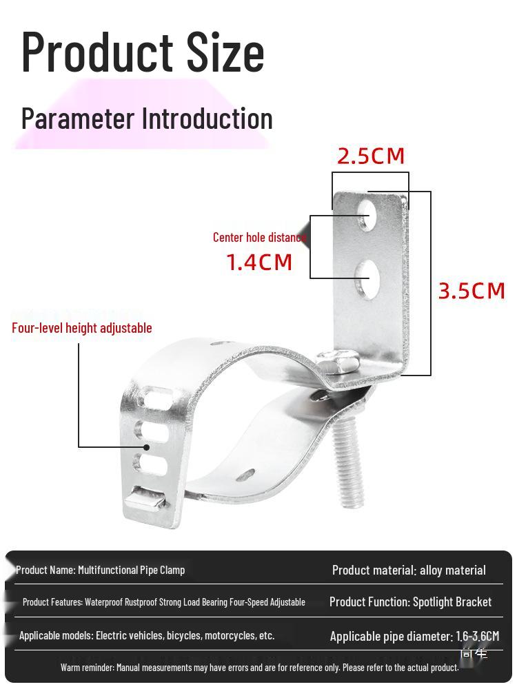 Electric Vehicle & Motorcycle Handlebar Extension Bracket for Mountain Bike Modification
