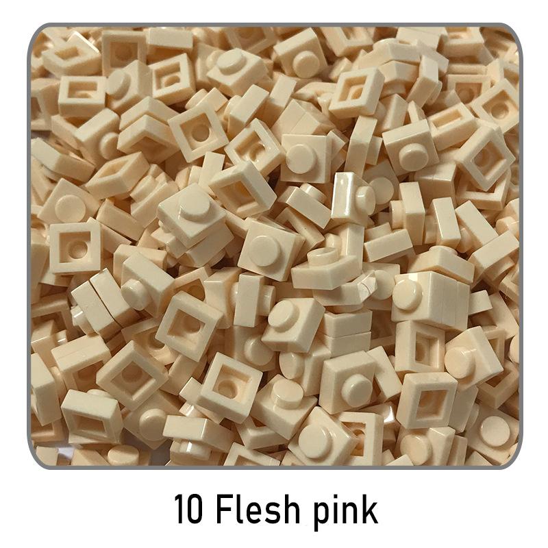 500Pcs Diy Pixel Art Building Blocks Thin Figures Bricks Compatible With 3024 1X1 Square Bricks Bulk Assemble Toys Gift For Chil