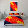 Flag-themed Spanish Emblem Bedding Sets Duvet Cover Sets Duvet Covers Pillowcases(1*Duvet Cover 2*Pillowcases Without Duvet Insert)