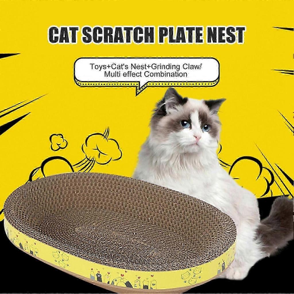 Interactive Scratcher Cat Toy Scratch Resistant Durable Cat Scratching Pad Practical Gift for Cat Owners