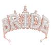 Bridal Pearls Crowns Stylish Graceful Crowns Wedding Photo Accessory Bride Crystal Hairband Wedding Photo Props