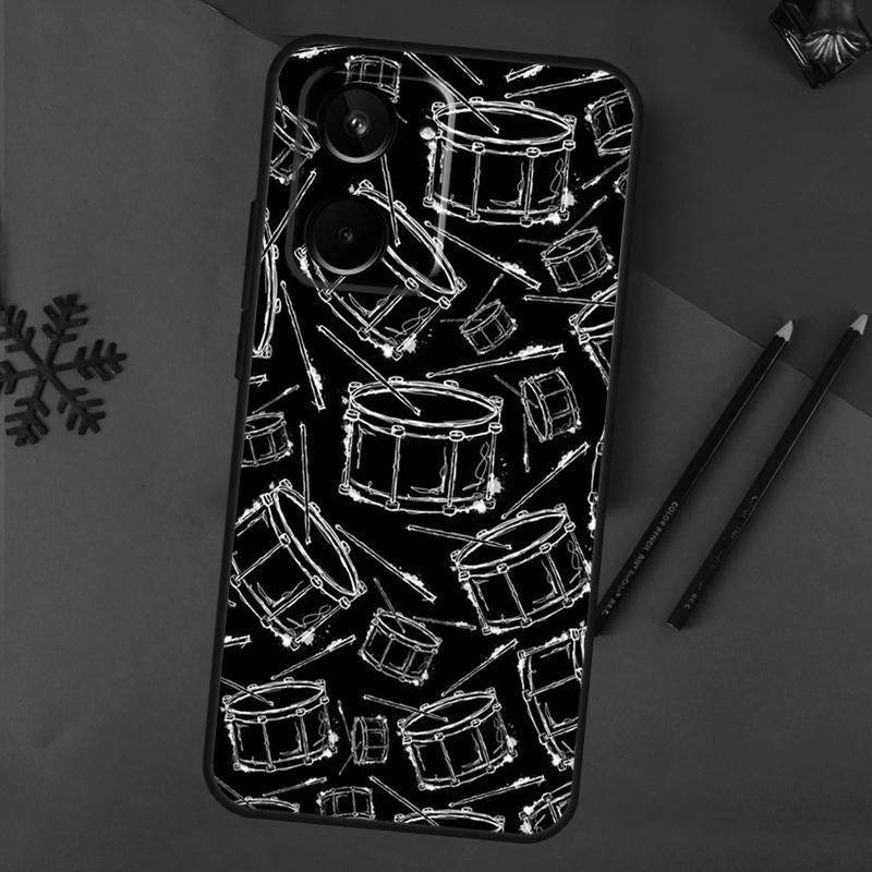 Musical Drum Drumsticks Drummers Case For Realme 15 Pro GT7 GT6 C65 C67 C61 C53 C55 C51 C35 C63 C71 C75 11 12 13 14 Pro Plus
