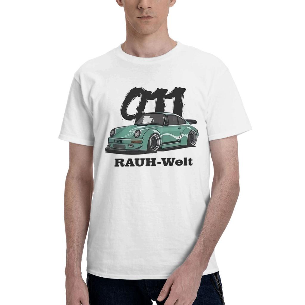 RWB Sports Car Graphic 100 Cotton Casual Breathable Confortable Clothes Mens Clothing Brands Mens Gifts