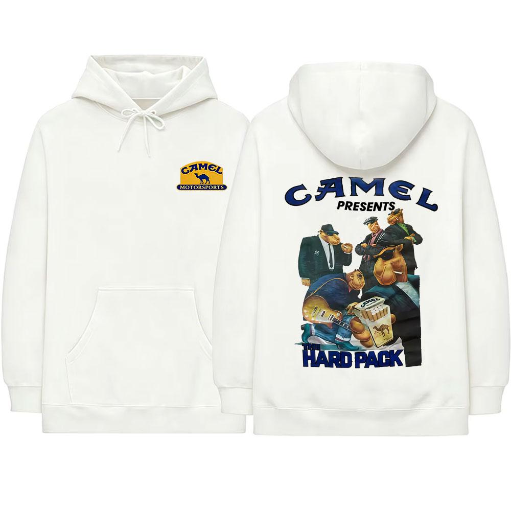 Camel Motocycle Car Graphic Hoodie Unisex Fashion Oversized Streetwear  Casual Vintage Fleece Cotton Pullover Hoodies