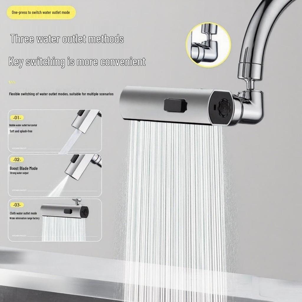 Universal Anti-Splash Faucet Nozzle & Water Purifier