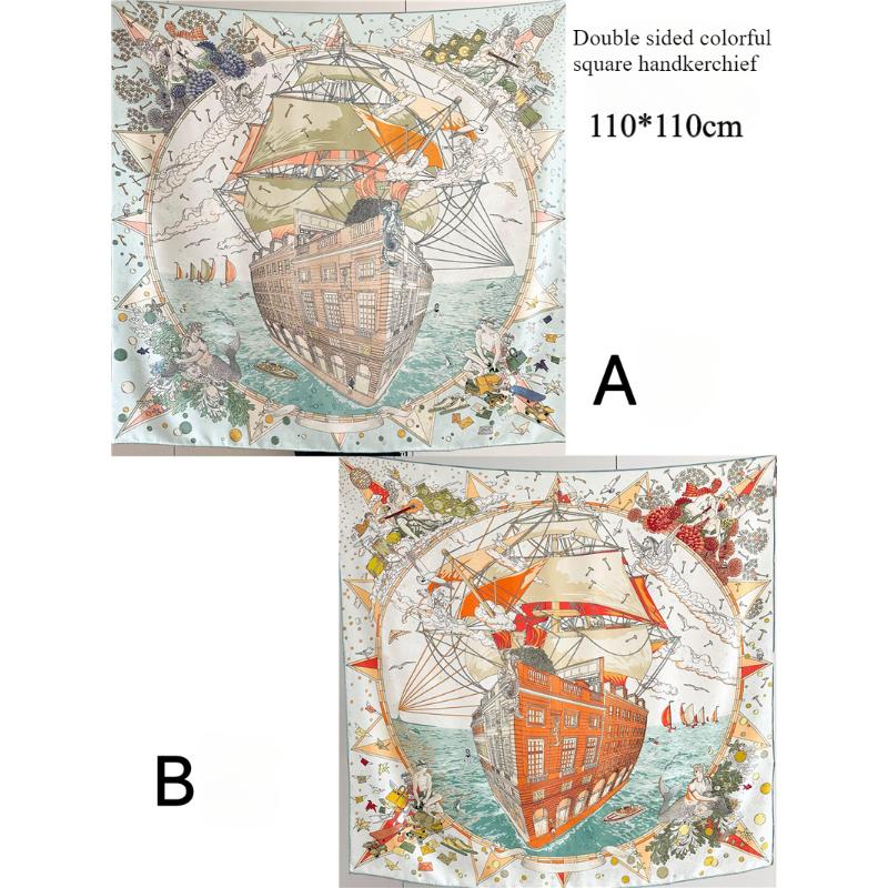

110*110 см двухсторонний шелковый шарф женский щедрый шарф шелковый шарф шаль 110*110cm