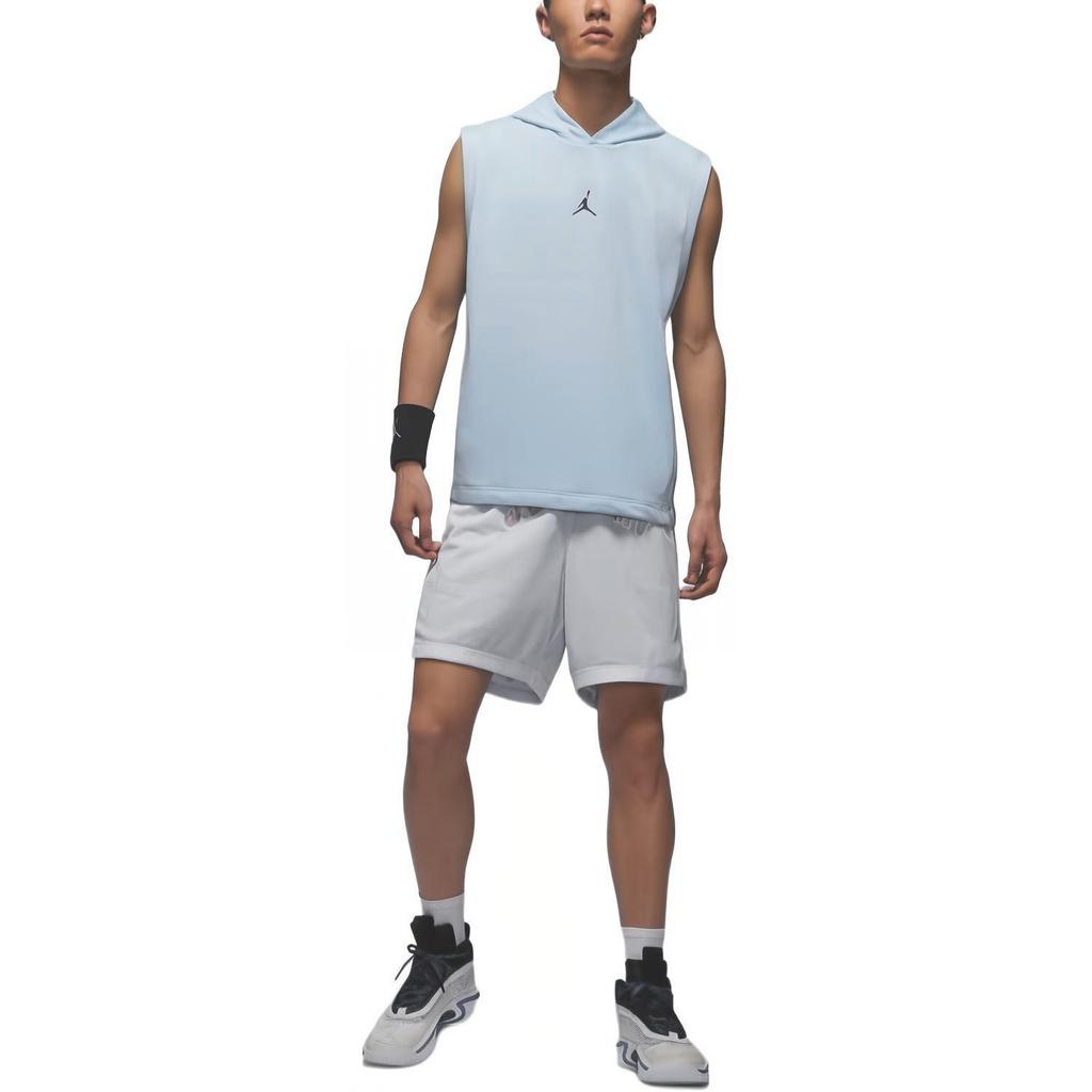 Nike Quick-Dry Solid Color Sleeveless Knit Top Men tops Blue DZ0572-441
