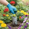 Handheld Stainless Steel Seeder Digger Effortless Wooden Handle Hole Drilling Tool for Backyard or Greenhouse Gardening