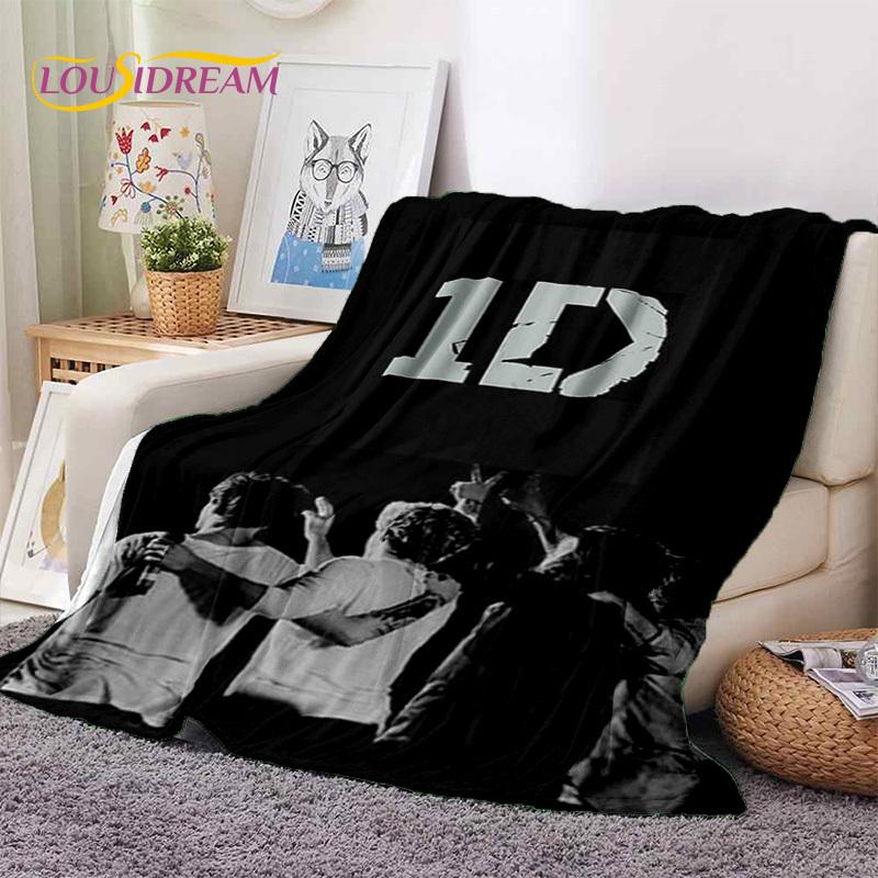 2025 Rock-One Direction Combinatio 1D Star Soft Blanket,Soft Throw Blanket for Home Bedroom Bed Sofa Picnic Travel Cover Gift