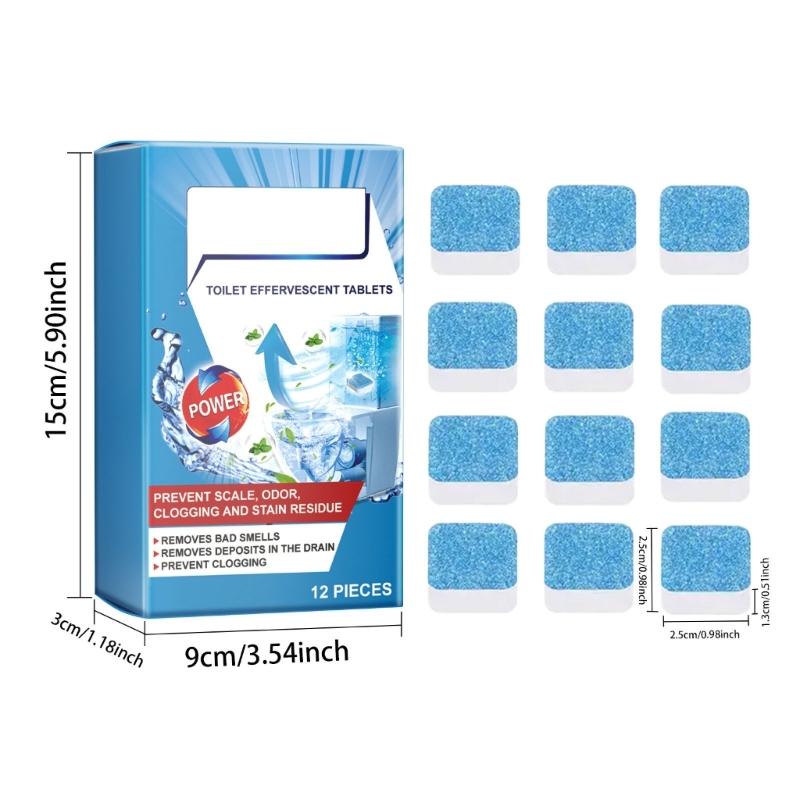 Toilet Cleaner Tablets Effervescents Tablets Deep Cleaning Washer Deodorants Cleaning Agent Pills Automatic Toilet Clean