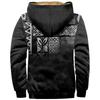 Men's Retro Print Jacket Men's Spring And Casual Zipper Hooded Jacket