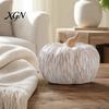 Matte White Harvest Gifts Ceramic Pumpkin Fall Table Centerpiece, Realistic Fake Figurine Nordic Style Home Accessories for Autumn Halloween