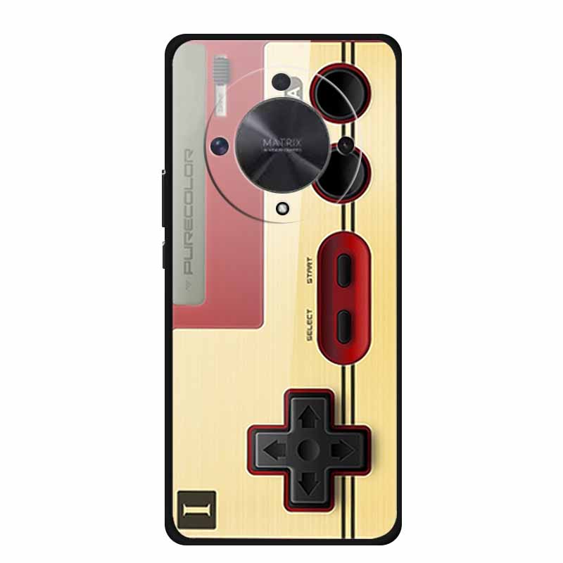 Glass Back Cover For Honor X9b Phone Case X 9 b Coque Hard Tempered Glass Case For Honor X9A 90 Pro 50 lite SE Case Soft Bumper