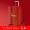 Double Happiness Red Wedding Protective Suitcase Luggage Cover with Password and Dust Bag