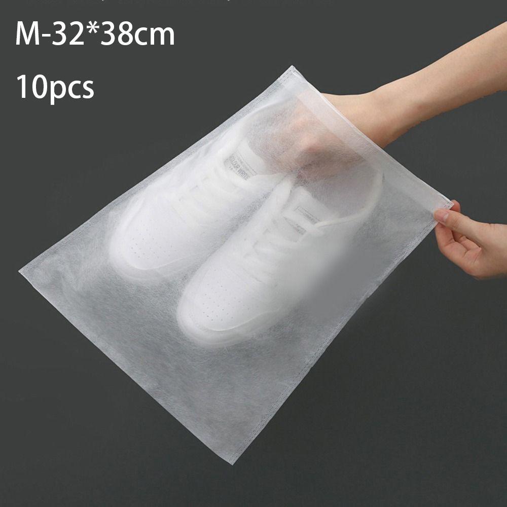 10/30pcs Drawstring Shoe Dust Covers Clear Shoe Bags New Shoes Protect Covers