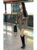 Women's 2025 Spring/Autumn French Trench Coat: British Style, Double-Breasted, Over-the-Knee, Mid-Length, Loose Fit