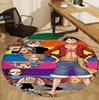 One Piece Pattern Round Rug, Indoor/Outdoor Mat, for Picnic, Gameroom, Bedroom, Office, Living Room, Home Decor Carpet, Birthday Gift