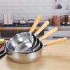 Yicang Wooden Handle Stainless Steel Yukihira Pot