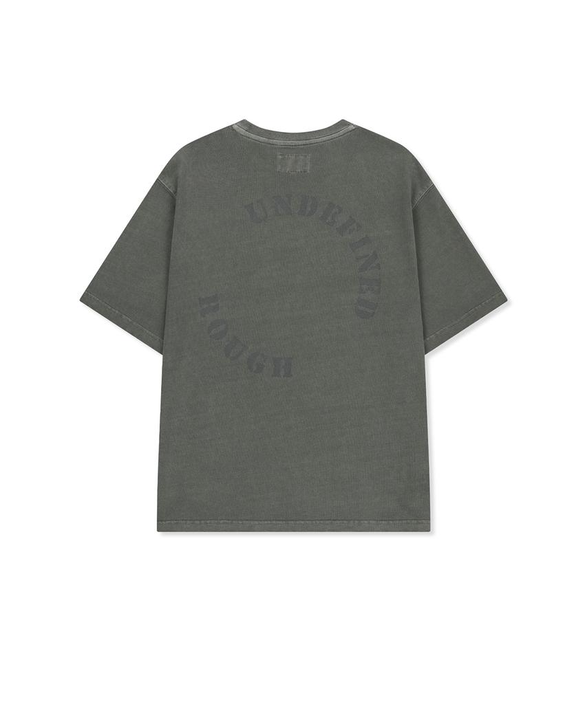 MATIN KIM Vintage Wahshed Overfit Top In Charcoal