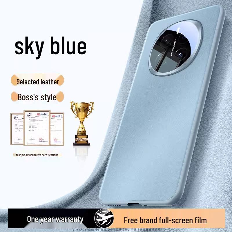 Honor Magic7 Echtleder Mattiertes Schutzhülle - Vollständige Abdeckung, Sturzsicher