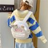 School Bag New Plush Cute Girls' Popular Cartoon Plushie Lamb Plushie Backpack Versatile Basic Bag