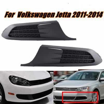 Left/Right Car Front Bumper Driver Fog Lamp Light Ert Bezel Grille Cover Trim Set Fit For VW For Volkswagen Jetta 2011-2014