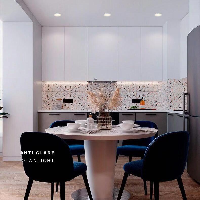 Dimmable LED Downlight Ceiling Lamp Anti Glare 7W 9W 12W 15W 18W LED Spot Lamp Backlight Indoor Lighting AC220V 110V